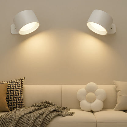 Versatile Wireless Sconce with 360° Rotating LED Light