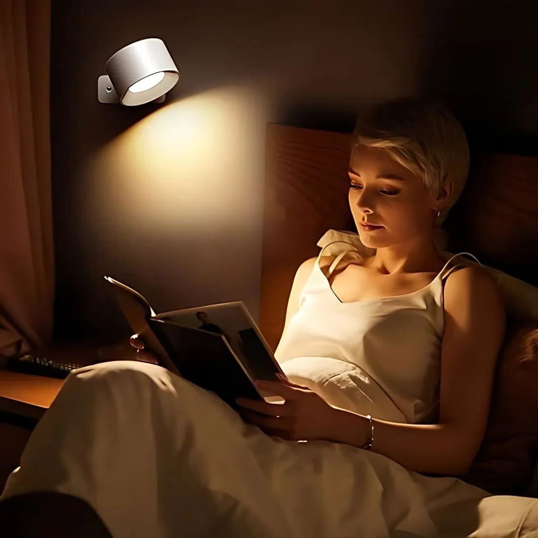 Versatile Wireless Sconce with 360° Rotating LED Light