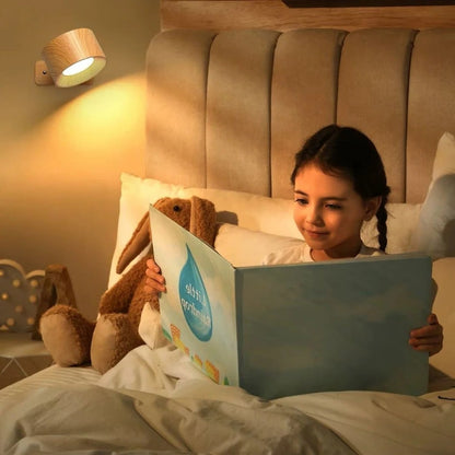 Versatile Wireless Sconce with 360° Rotating LED Light