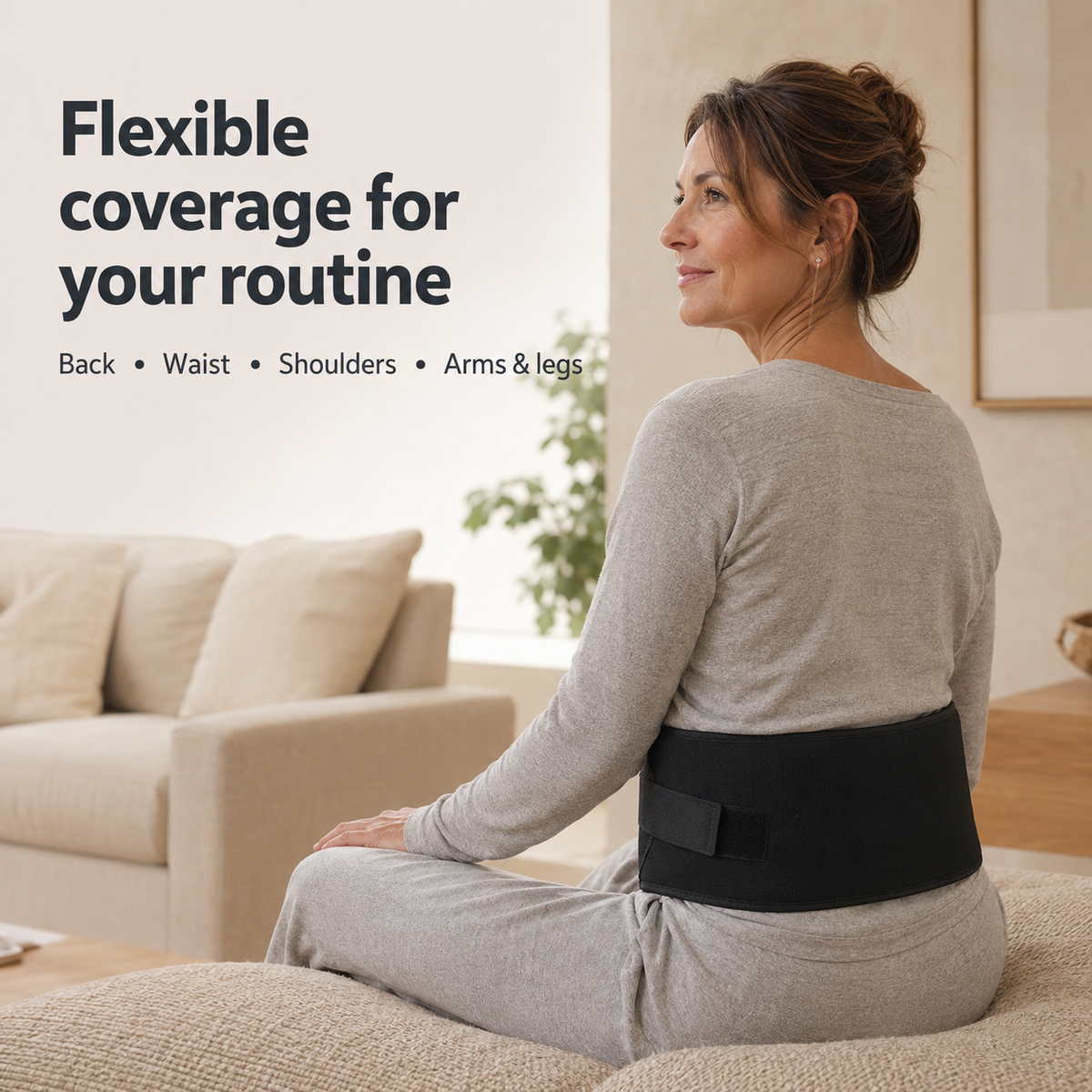 Red and Near-Infrared Light Therapy Belt – 660nm & 850nm, 360 LEDs, Adjustable Strap with Timer and Controller
