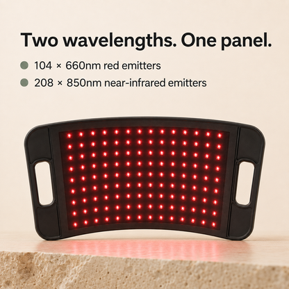 Adjustable Red Light Therapy Lamp Panel | Near Infrared 660nm & 850nm, 30-Minute Timer for Face and Body