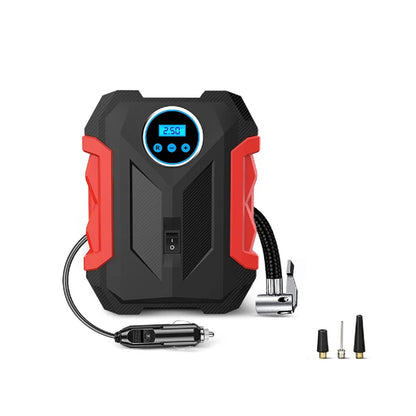 Digital Tire Inflator Pump with LED Light – Portable Air Compressor