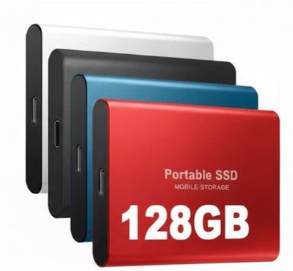 External SSD 128GB with USB-C – Fast Storage Up to 1050 MB/s