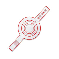 1Pc Red Round