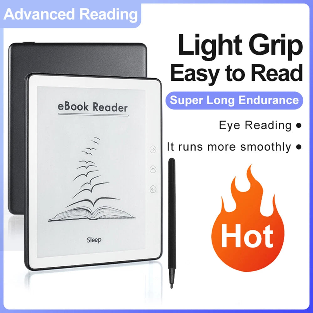 Portable E-Book Reader in Red