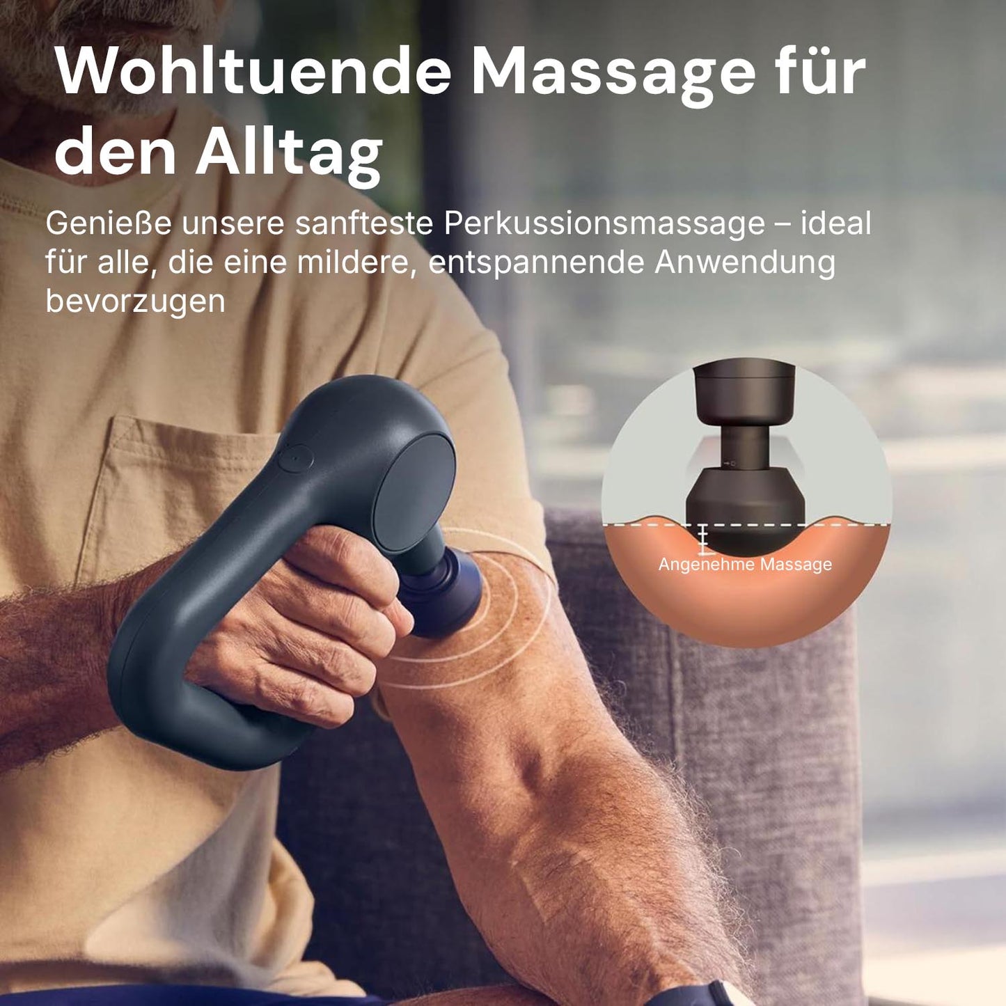 Deep Tissue Relief Gun | Muscle Recovery Device for Home Use