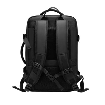 Water-Resistant Expandable Backpack for Travel with USB Port and Laptop Compartment