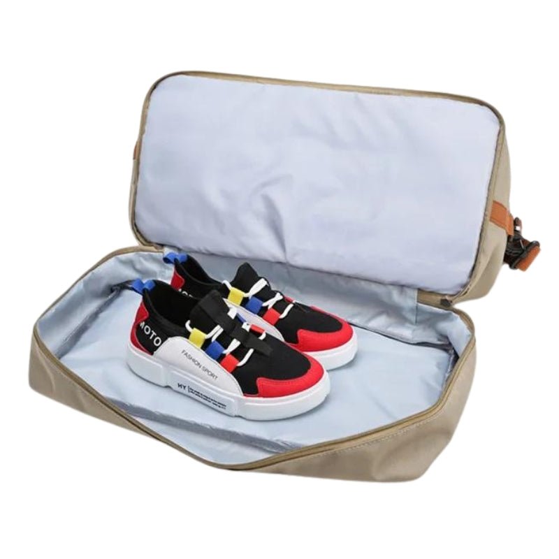 Water-Resistant Oxford Fabric Travel Bag 35L with Shoe Compartment and Shoulder Strap