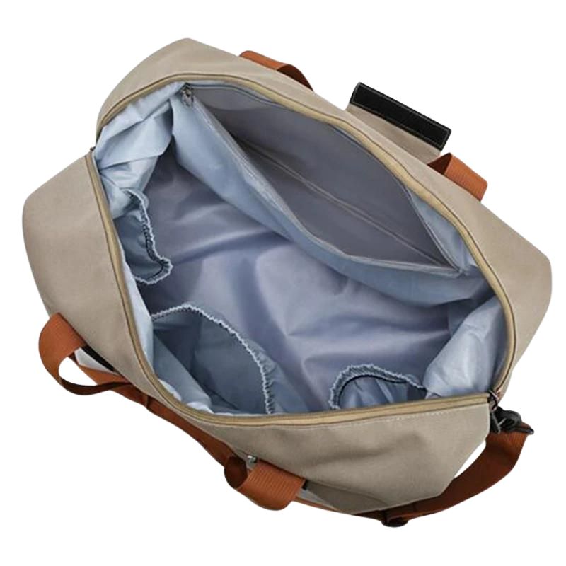 Water-Resistant Oxford Fabric Travel Bag 35L with Shoe Compartment and Shoulder Strap