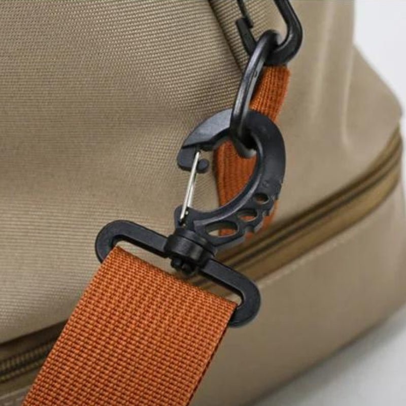 Water-Resistant Oxford Fabric Travel Bag 35L with Shoe Compartment and Shoulder Strap