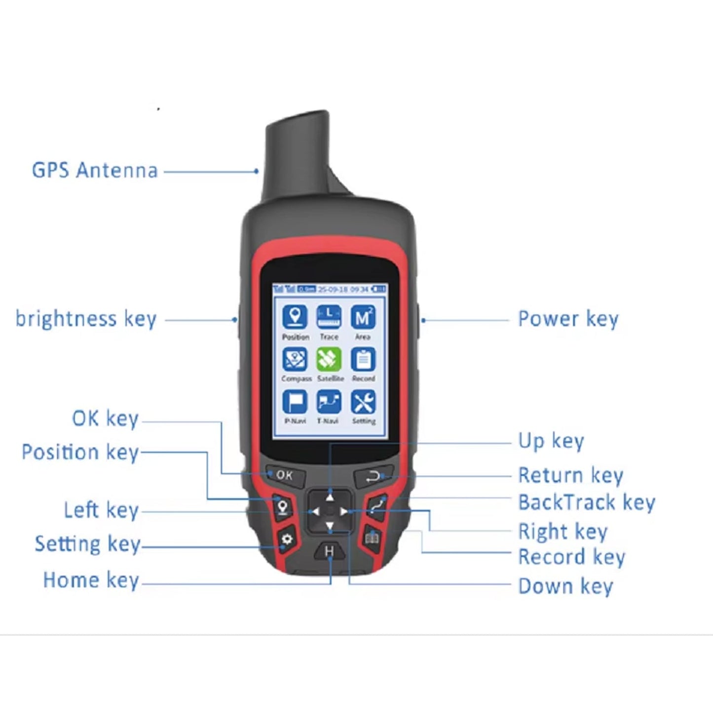 Durable Handheld GPS Device for Outdoor Navigation and Hunting