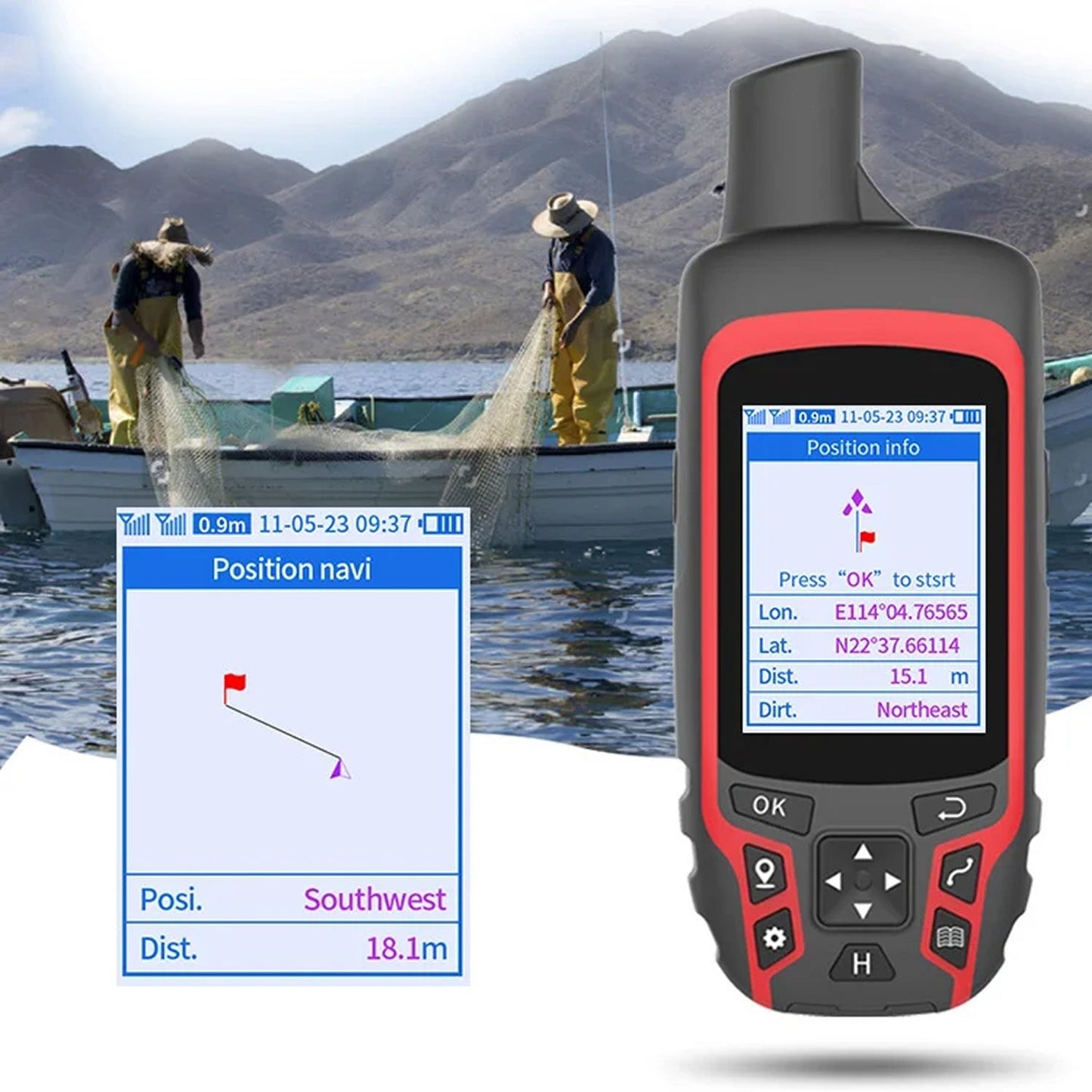 Durable Handheld GPS Device for Outdoor Navigation and Hunting