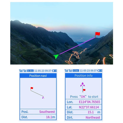Durable Handheld GPS Device for Outdoor Navigation and Hunting