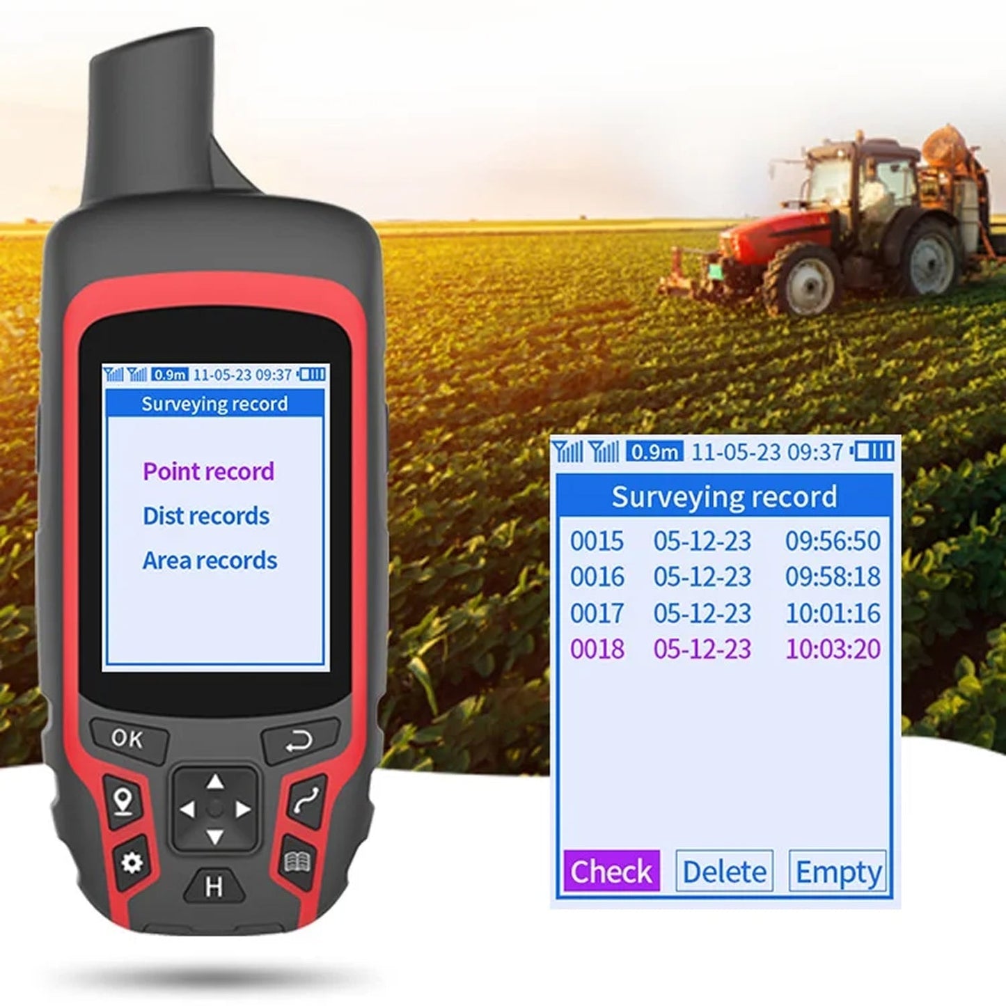 Durable Handheld GPS Device for Outdoor Navigation and Hunting