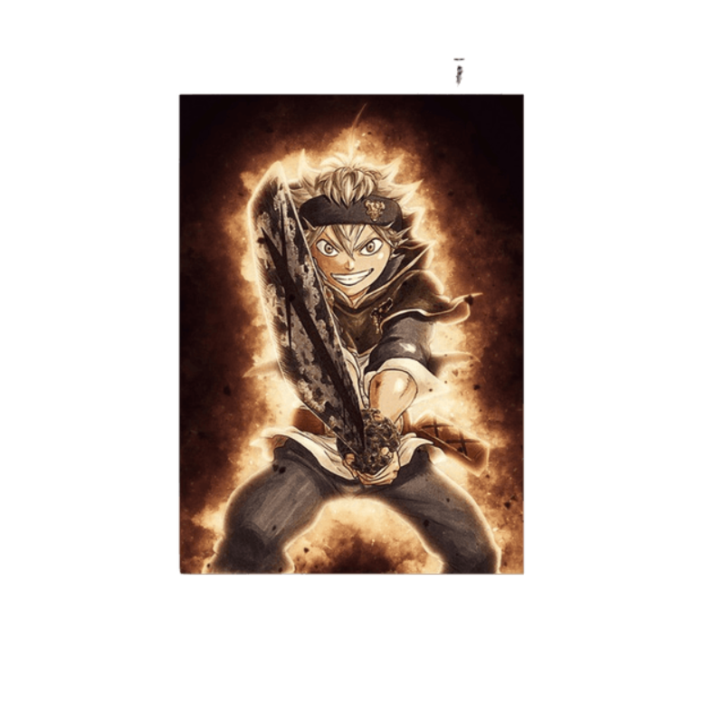 Canvas Art Print of Anime Fighter Character for Wall Decor