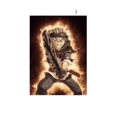 Canvas Art Print of Anime Fighter Character for Wall Decor