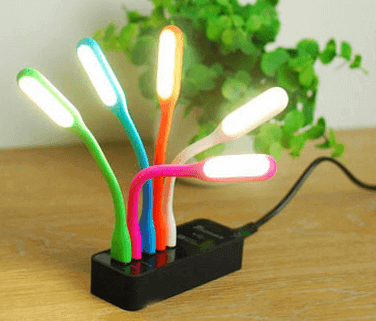 Set of 10 Flexible USB LED Lights