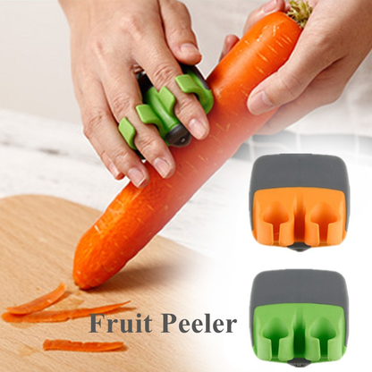 Double-Ended Vegetable Peeler for Two Fingers