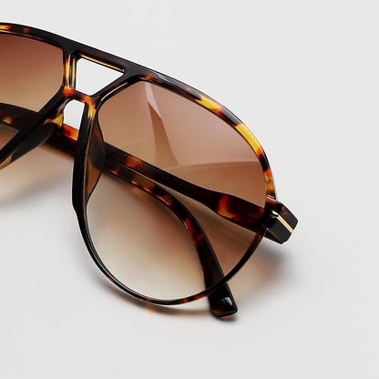 Retro Oversized UV400 Aviator Sunglasses