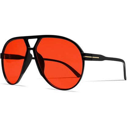 Retro Oversized UV400 Aviator Sunglasses