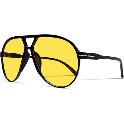 Retro Oversized UV400 Aviator Sunglasses