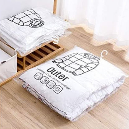 Space-Saving Hanging Vacuum Storage Bags