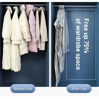 Space-Saving Hanging Vacuum Storage Bags