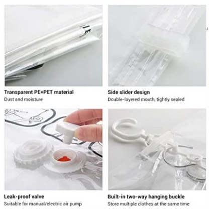 Space-Saving Hanging Vacuum Storage Bags