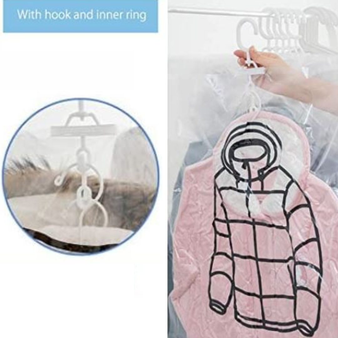 Space-Saving Hanging Vacuum Storage Bags