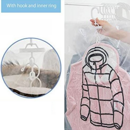Space-Saving Hanging Vacuum Storage Bags