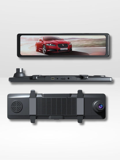 Rearview Mirror Camera 4K with GPS Navigation and Video Recording