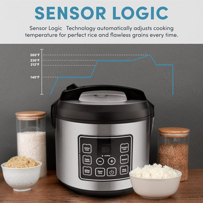 20-Cup Digital Rice Cooker with Multiple Functions