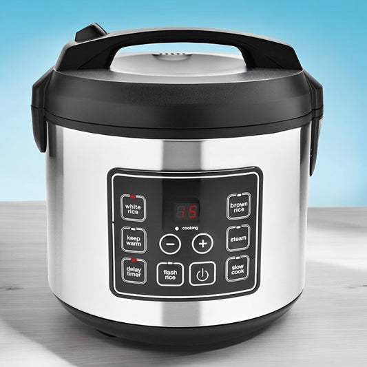 20-Cup Digital Rice Cooker with Multiple Functions