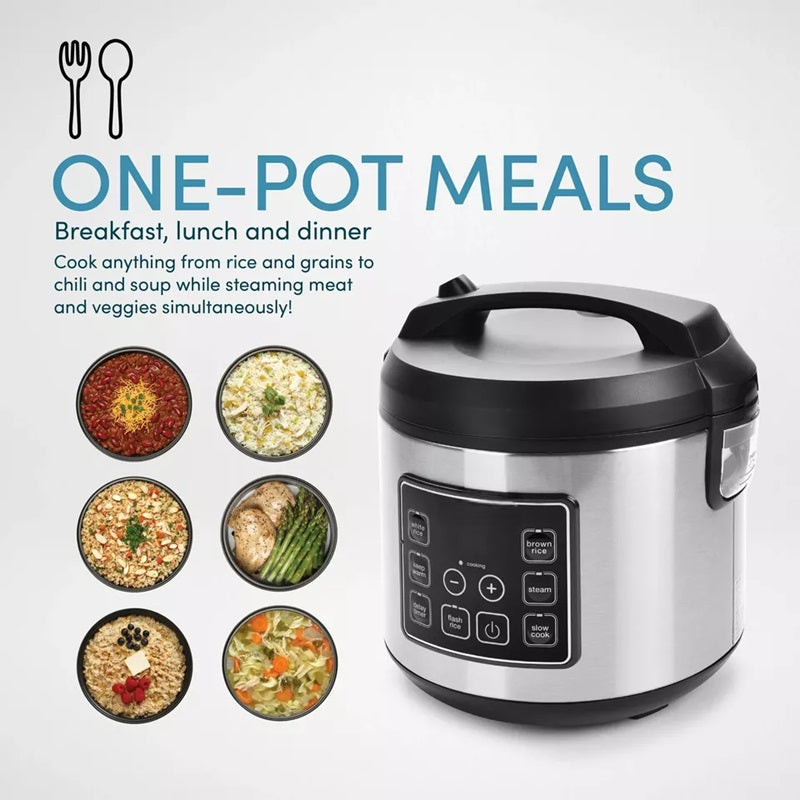 20-Cup Digital Rice Cooker with Multiple Functions