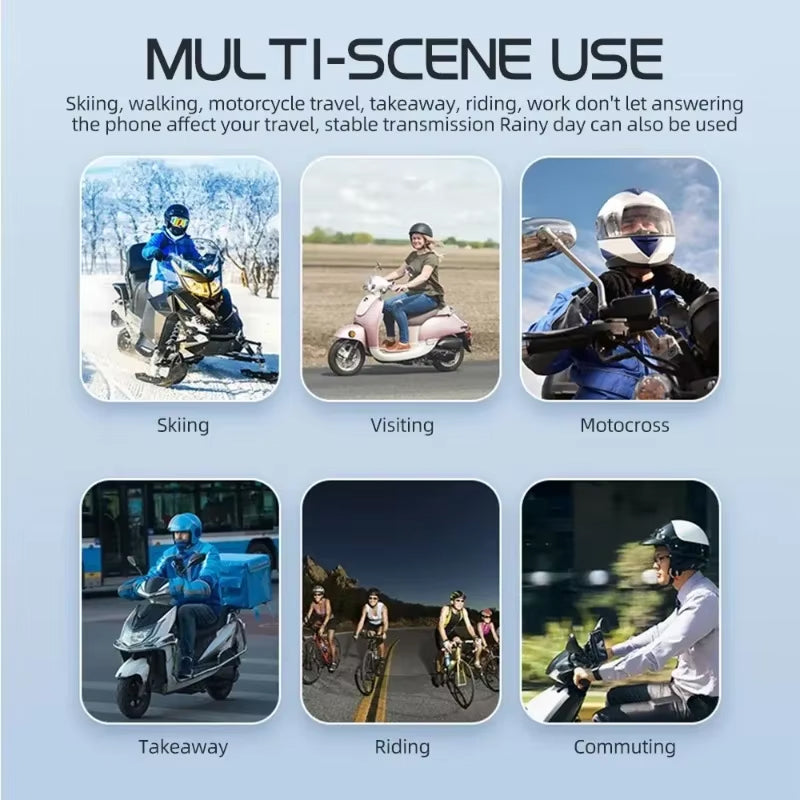 Motorcycle Bluetooth Headset for Communication