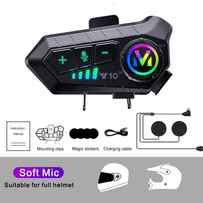 Motorcycle Bluetooth Headset for Communication