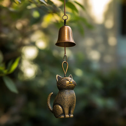 Serene Cat Wind Chime – Perfect Gift for Cat Lovers