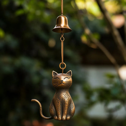 Serene Cat Wind Chime – Perfect Gift for Cat Lovers