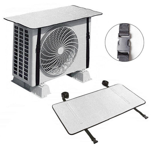 Durable Outdoor AC Unit Shield with Secure Straps