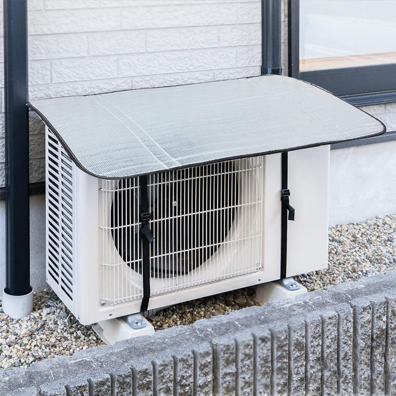 Durable Outdoor AC Unit Shield with Secure Straps