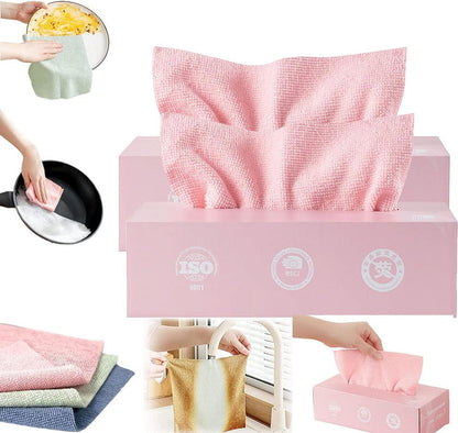 20-Pack Ultra Soft Microfiber Cleaning Cloths in Storage Box