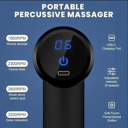 Massage Gun with Adjustable Speed for Muscle Relief