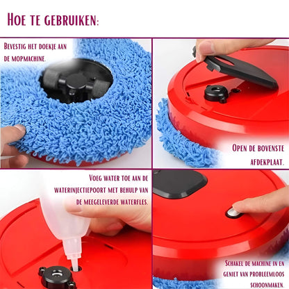 3-in-1 Vacuum and Mopping Robot | Automatic Return | For Hard Floors & Carpets