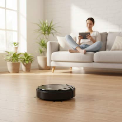 Smart Home Vacuum with Self-Navigation and Edge Cleaning