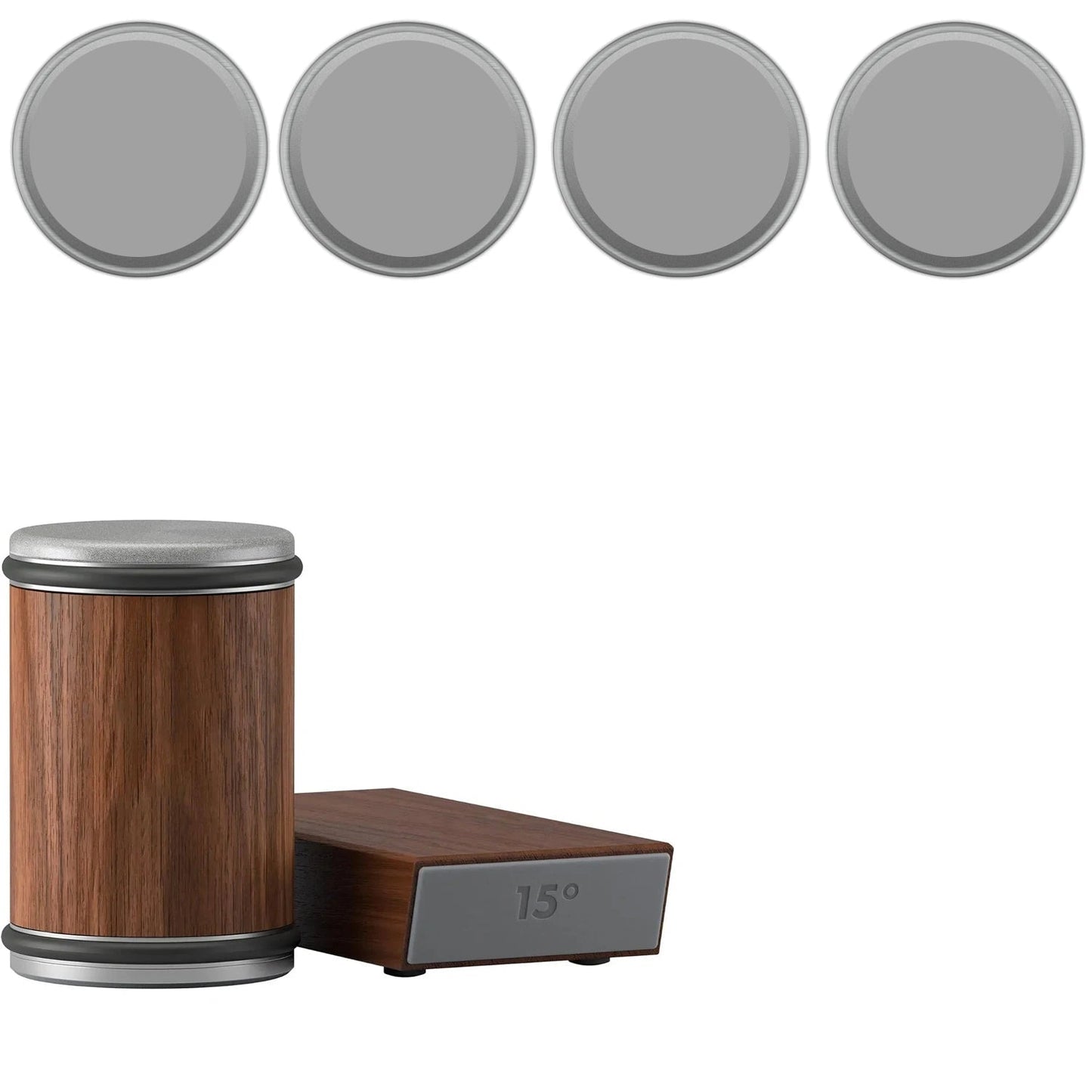 2-in-1 Magnetic Knife Holder and Dual-Angle Rolling Sharpener