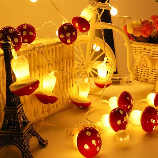 Mushroom Shaped String Lights for Decorative Lighting