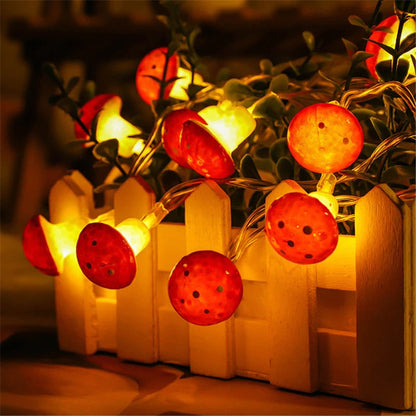 Mushroom Shaped String Lights for Decorative Lighting