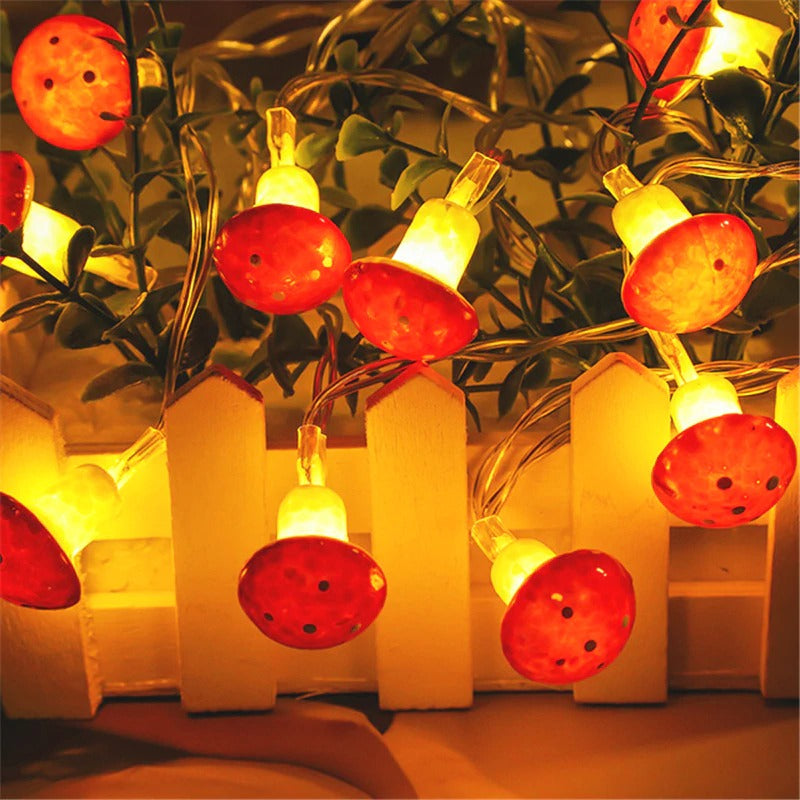 Mushroom Shaped String Lights for Decorative Lighting