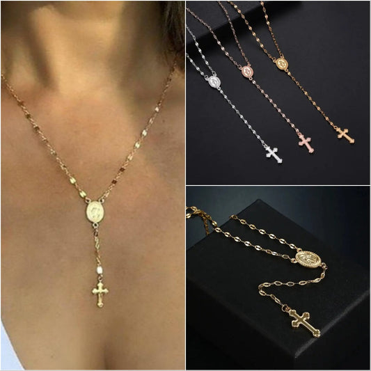 Elegant Rosary Necklace – Faith-Inspired Jewelry for Every Event