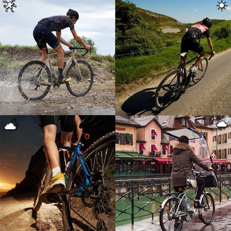 Bicycle and Racing Bike Tail Light with 6 Modes and Rechargeable Battery